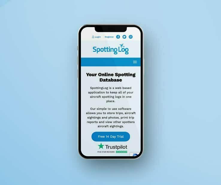 SpottingLog Mobile Screenshot